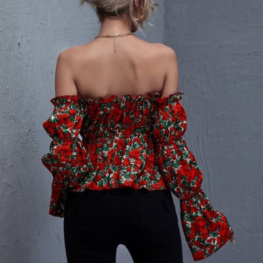 BOHO Floral Top - Picture 3 of 4